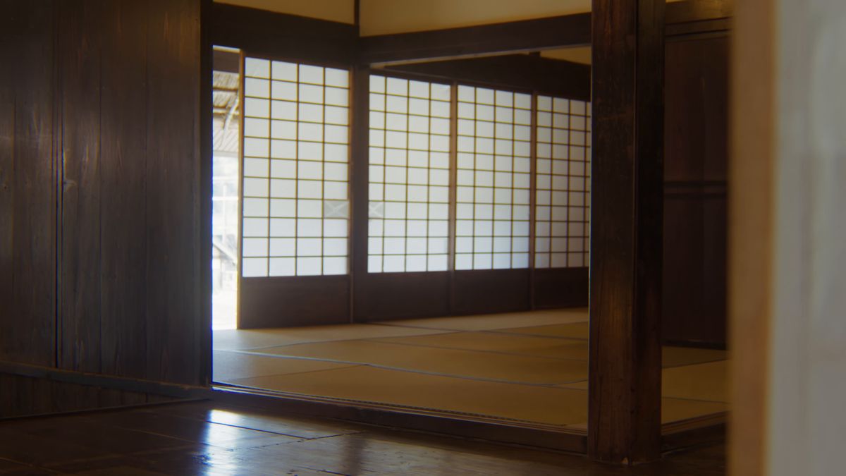 障子越しの光が入る畳の間