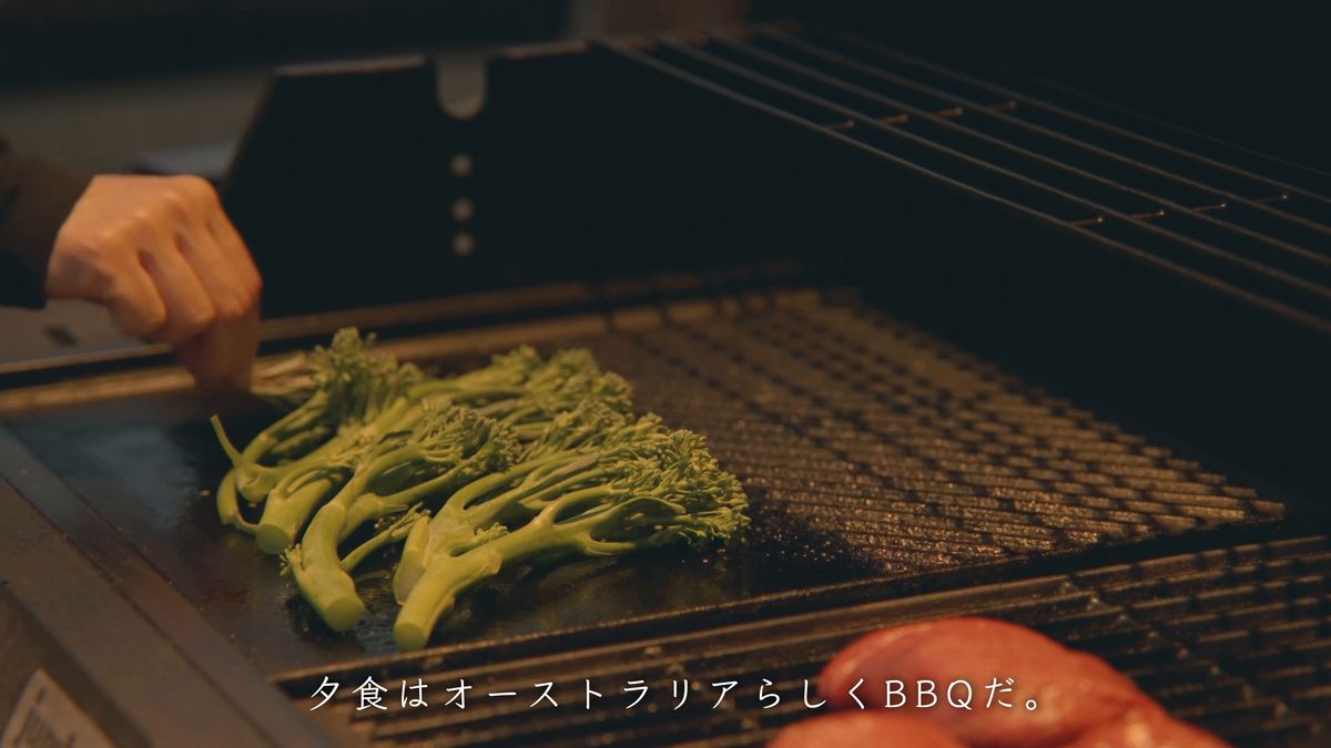 鉄板で焼けるブロッコリーニ