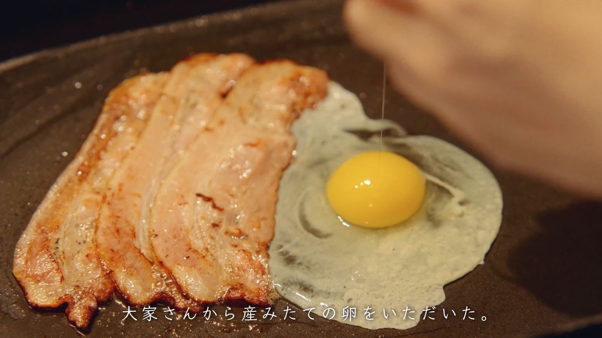 大家さんの卵のベーコンエッグ